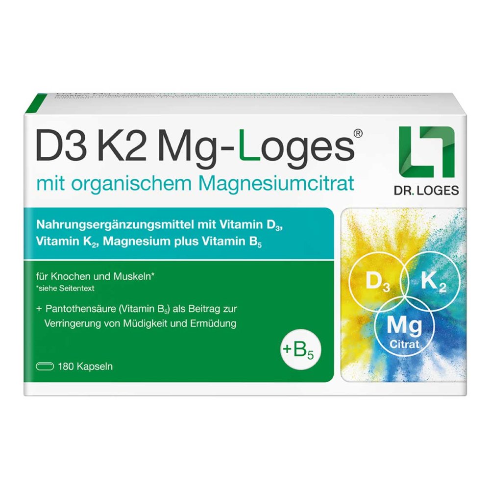 Dr. Loges + Co. GmbH D3 K2 Mg-Loges Kapseln 19759006