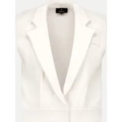 Strick-Blazer mit Woll-Anteil Weiß 42