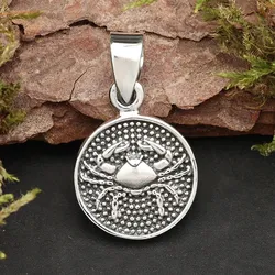Drachensilber Krebs Schmuck Astrologie Sternzeichen 925 Silber Anhänger Schmuck - Silber