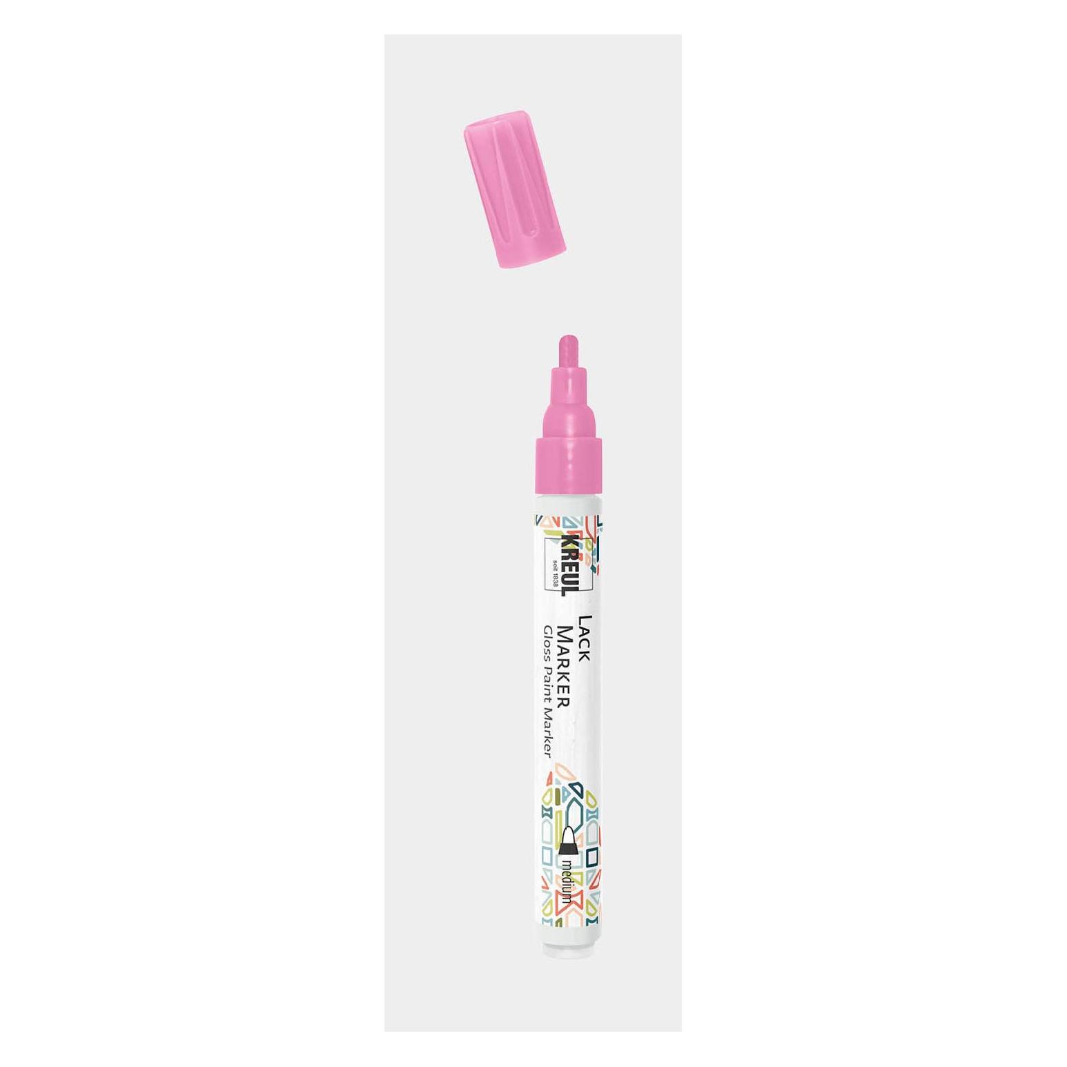 Kreul Lackmarker "Gloss Paint Marker", medium, pink (1x) (47017)