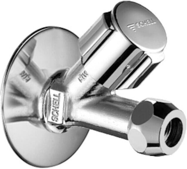Schell Schrägsitzventil COMFORT G 1/2 AGxG 3/8 AG, kz Bauform, verchromt (059010699)