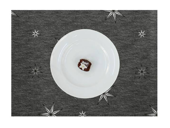 Tischset X-Mas Glam Typ A 35 x 0 x 48cm Schwarz/Anthrazit