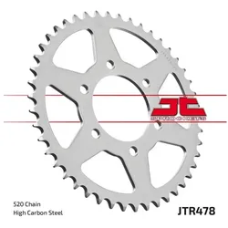 JT, Motorrad Zubehör, JT-Kettenrad 478 43 für Kawasaki ZX6R (05-13), Z750 (47843JTZBK) (kann ersetzt werden durch 4578 43