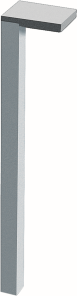 LAUFEN Pro s Füße H4830950950041 Aluminium, Set = 2 Stück