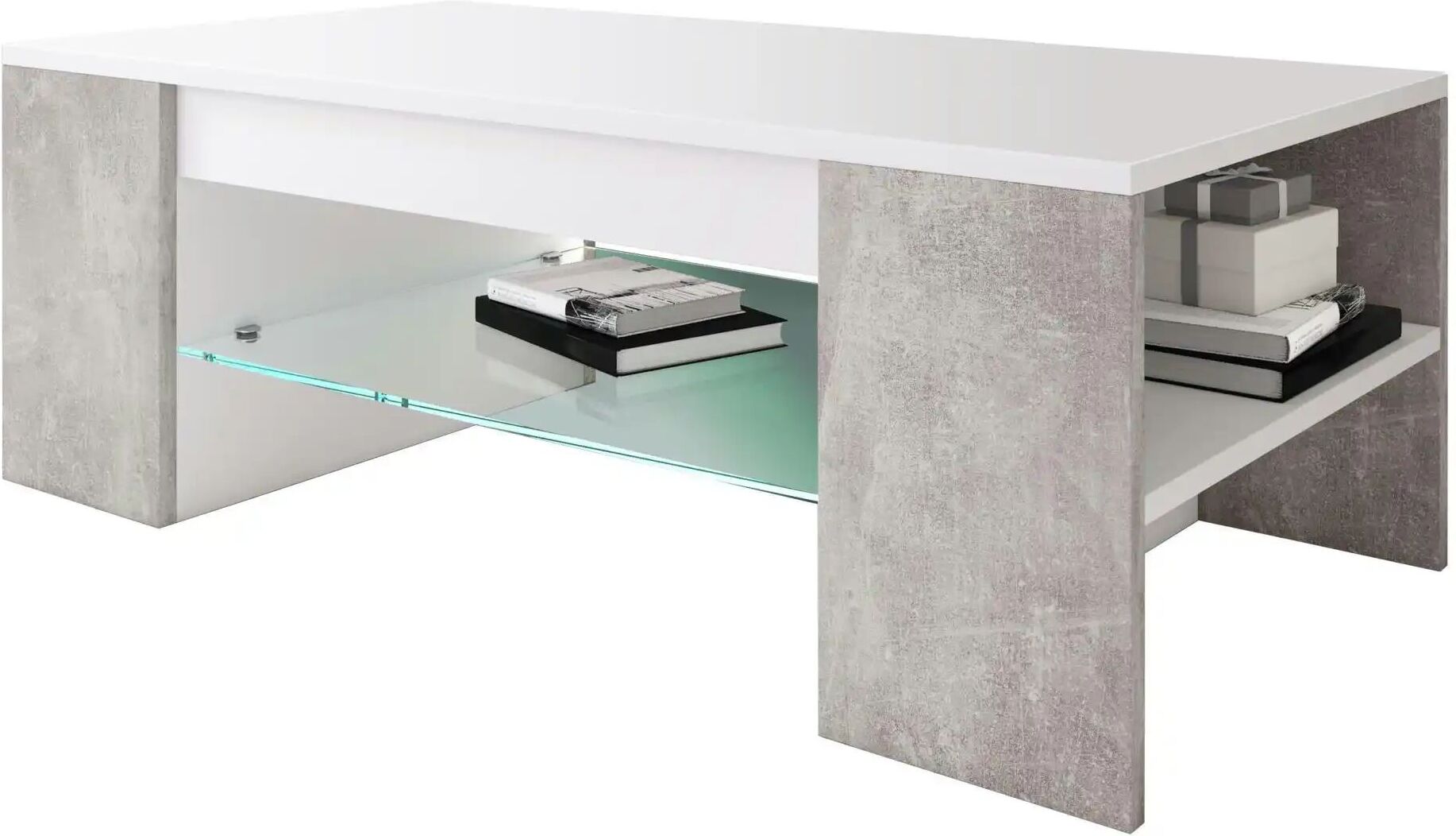 Höffner Couchtisch  Tunas ¦ grau ¦ Maße (cm): B: 50 H: 35
