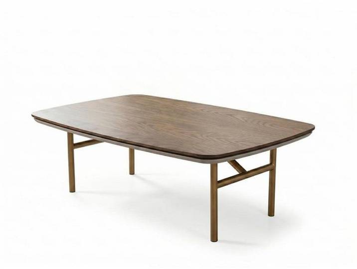 Xlmoebel Couchtisch Moderner brauner Couchtisch aus Holz für stilvolles Wohnen (Couchtisch), Made in Europa