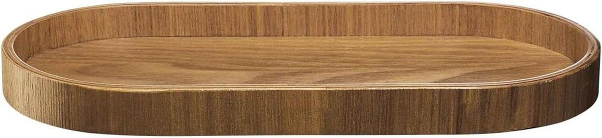 Ovaal Dienblad van Natuurlijk Wilgenhout - Serveerschaal - 35,5 cm - Natuurlijk Bruin