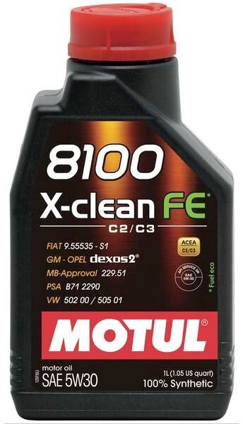 Motoröl MOTUL 112771 8100 X-Clean FE 5W30 1L