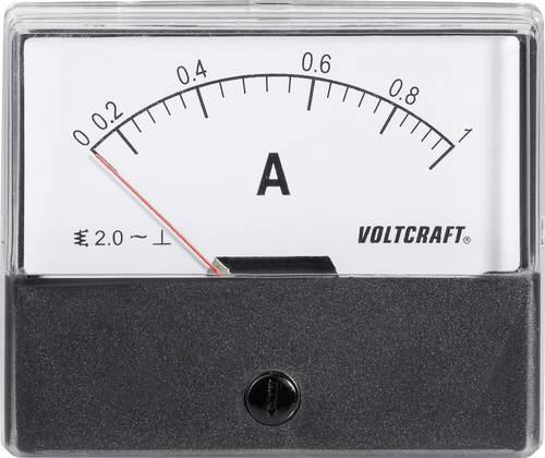 VOLTCRAFT AM-70X60/1A AM-70X60/1A Einbau-Messgerät AM-70X60/1A 1A Dreheisen