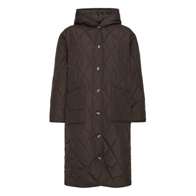 Wintermantel ICHI "ICHI Jacke IHHANSA", Damen, Gr. L, mole', Mäntel Wintermantel