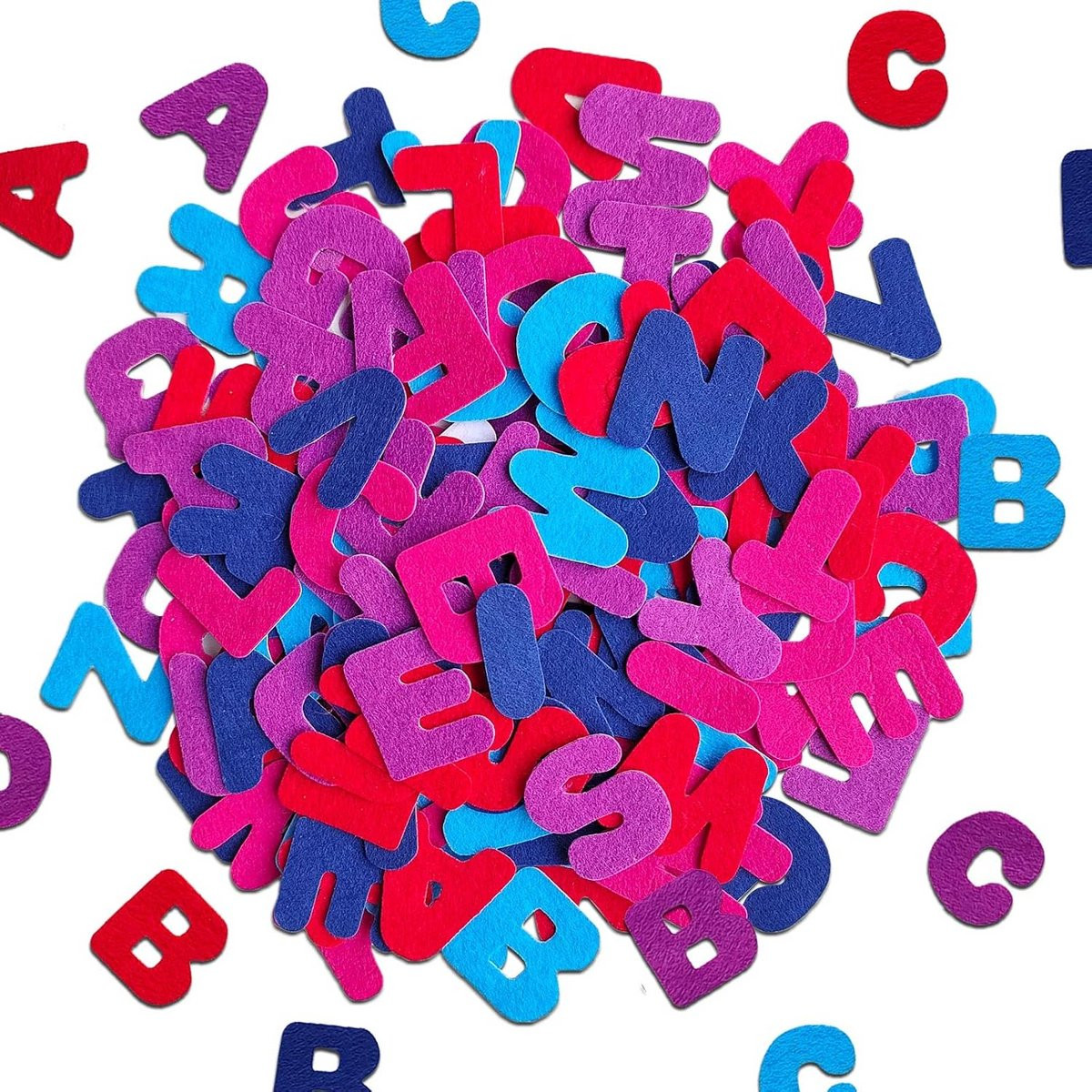 140 Stuks Zelfklevende Vilt Letterstickers voor Knutselen, Scrapbooking en Schooltassen