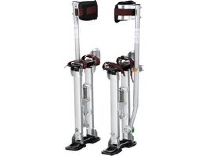 VEVOR Arbeitsstelzen Trockenbau 45,7-76,2cm Höhenverstellbar Aluminiumstelzen Deckenbau 103kg Tragfähigkeit Malerstelzen 27-29cm Fußgröße Für Malerarbeiten Heimdekoration Baumschnitt Elektroarbeiten