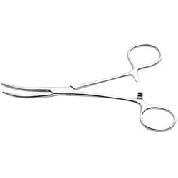 Pean Arterienklemme grazil, gebogen, gerieft 13 cm