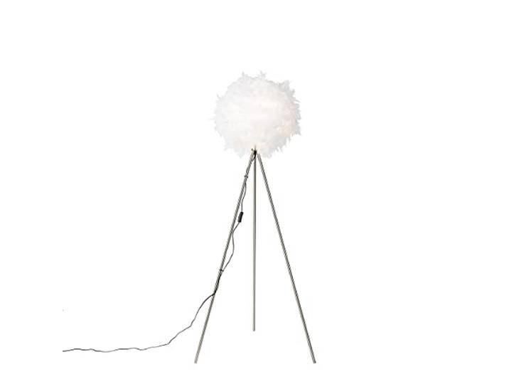 Qazqa led moderne vloerlamp wit rond 155cm Feather