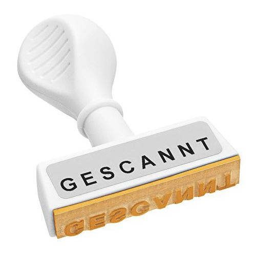 WEDO Textstempel "Gescannt"