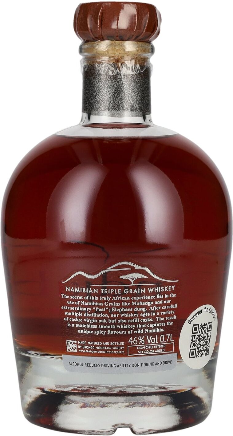 Ondjaba The Namibian Whiskey Rum Cask Finish 46% Vol. 0,7l