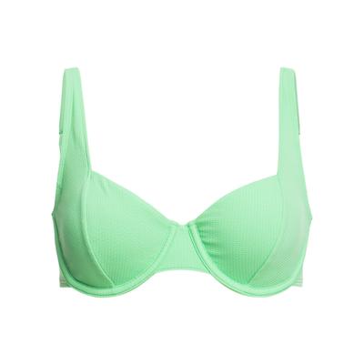 Triangel-Bikini-Top ROXY "Color Jam", Damen, Gr. XS, Cup B, grün (absinthe grün), Obermaterial: 93% Nylon, 7% Elasthan;, Bikini-Oberteile