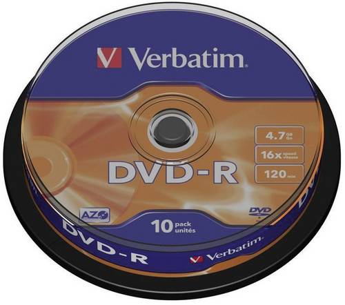 Verbatim 43523 DVD-R Rohling 4.7GB 10 St. Spindel