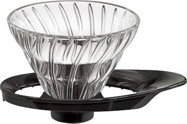 Hario Dripper V60-01, Glas, schwarz