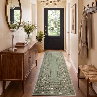 Garvee Vintage Bordered Floral Area Rugs for Living Room Bedroom