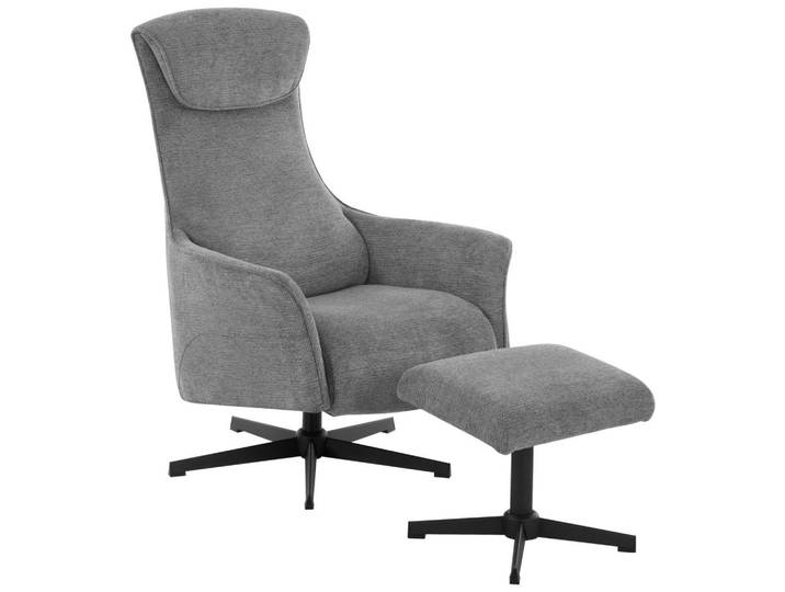 Welnova Relaxsesselset, Grau, Metall, 76x110x85.5 cm, Relaxfunktion, Wohnzimmer, Sessel, Relaxsessel