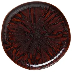 12x Flache Teller Ø 28 cm Steinzeug ROCKZZERO Organic Amazonas