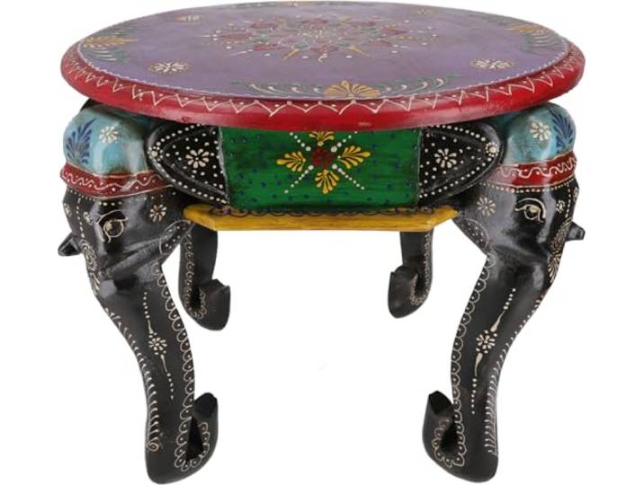 Kaffeetisch Elefant, handgearbeitet, einzigartiges Design, Modell 85 Beistelltisch in Elefantenform, Blickfang für jeden Raum, ideal für Wohnzimmer und Schlafzimmer, kunstvolle Verarbeitung.