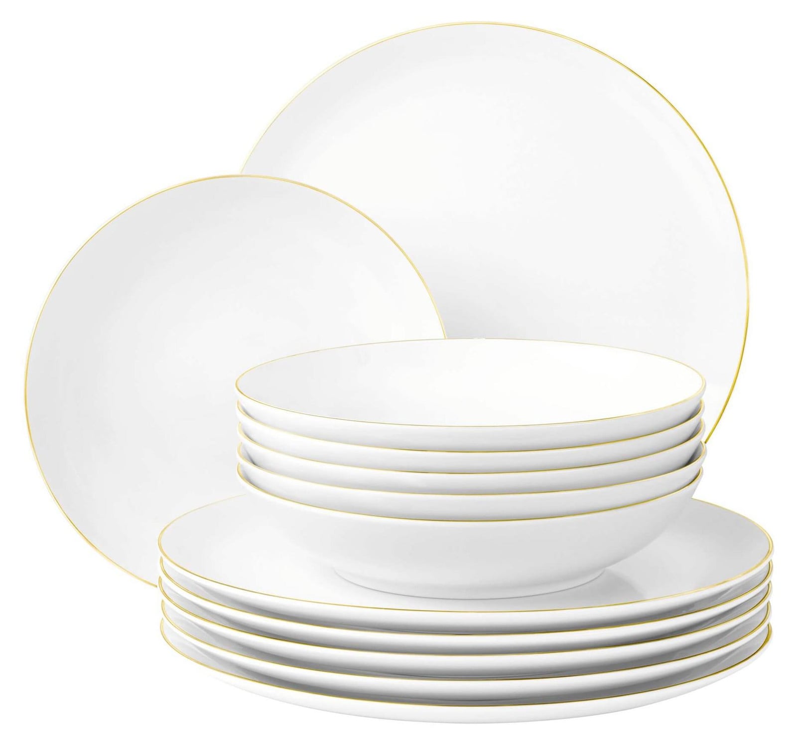 Seltmann Weiden Liberty Goldrand 12-delig Tafelservice