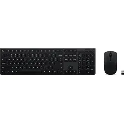 Lenovo Professional Wireless Rechargeable Combo Keyboard and Mouse -US English (US, Kabellos), Tastatur, Grau