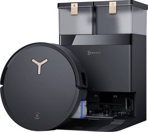 ECOVACS DEEBOT X8 PRO OMNI Saug-und Wischroboter Schwarz Sprachgesteuert, Fernbedienbar, kompatibel mit Amazon Alexa, kompatibel mit Google Home