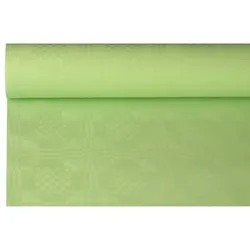 Papstar 12 Rollen Papiertischtuch mit Damastprägung 8 m x 1,2 m pastellgrün