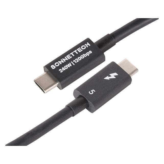 Sonnet Cable, Thunderbolt 5, 0.8M Black (0.80 m, 240 W) (TCB-TB5-08M)