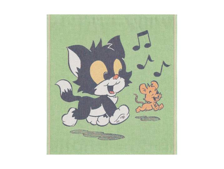 Ekelund Linneväveri Couverture pour bébé Katten Jansson 70x75 cm Vert