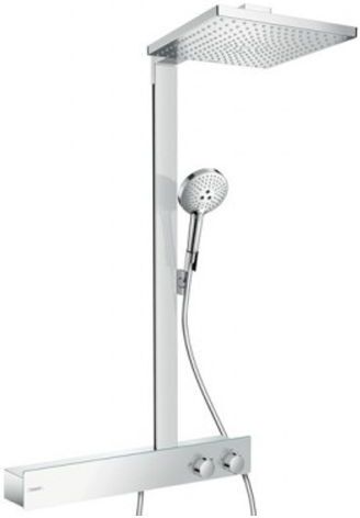 Hansgrohe Raindance E 300 Showerpipe 27364000 600 ST, chrom, 1jet, mit Thermostat, EcoSmart 9l/m