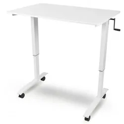Luxor Schreibtisch »Luxor« 120 cm breit und manuell höhenverstellbar bis 115 cm weiß, 120x115x80 cm