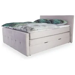 Boxspringbett HARPER MOLLINA (LF 140x200 cm) - Bezug: Stoff - LF 140x200 cm