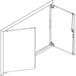ABN GBRU46T Blendrahmen + Volltüre 4x6 für UP-Feldverteiler, 4x6-reihig