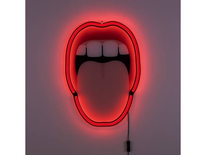 Blow Tongue LED Applique Murale - Seletti - Salon / séjour - Design - Plastique