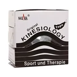 NASARA Kinesiologie Tape 5 cmx5 m schwarz 1 St