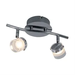 LED Deckenlampe Deckenleuchte Wohnzimmerlampe Silber Aluminium beweglich H 15 cm