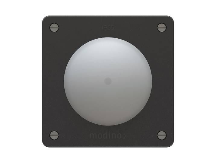 Max Hauri Exo Druckschalter Schema 3 beleuchtet Einsatz +Frontset exo Ip55 sw