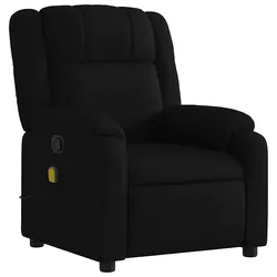 vidaXL Massage-Relaxsessel, schwarzer Stoff