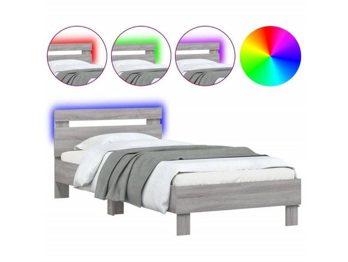 Cadre de lit - VIDAXL - SALE 2025 - 90x190 cm - LED intégrées - Charge 280 kg