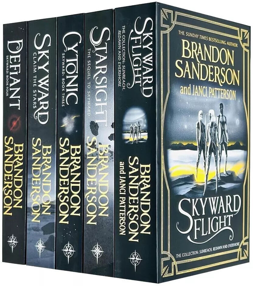 Gollancz Skyward Series 5 Book Box Set by Brandon Sanderson – Epic Sci-Fi Fantasy Adventure Collection