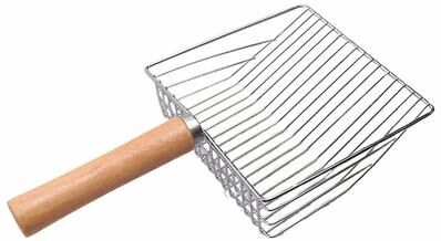 Inspired Finds Heavy Duty Stainless Steel Cat Litter Scoop With Ergonomic Handle wood Cat Litter Spatula