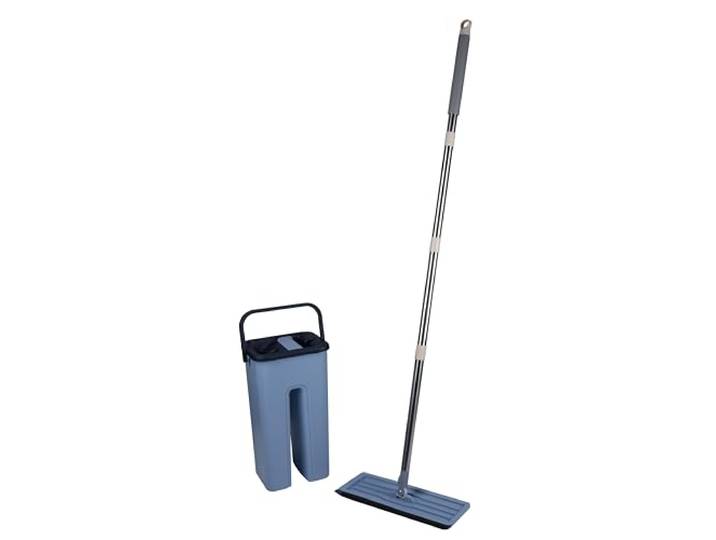 Alpina Mop en emmer set - vloerreiniger incl. 2 microvezeldoeken - voor harde vloeren - 360° rotatie