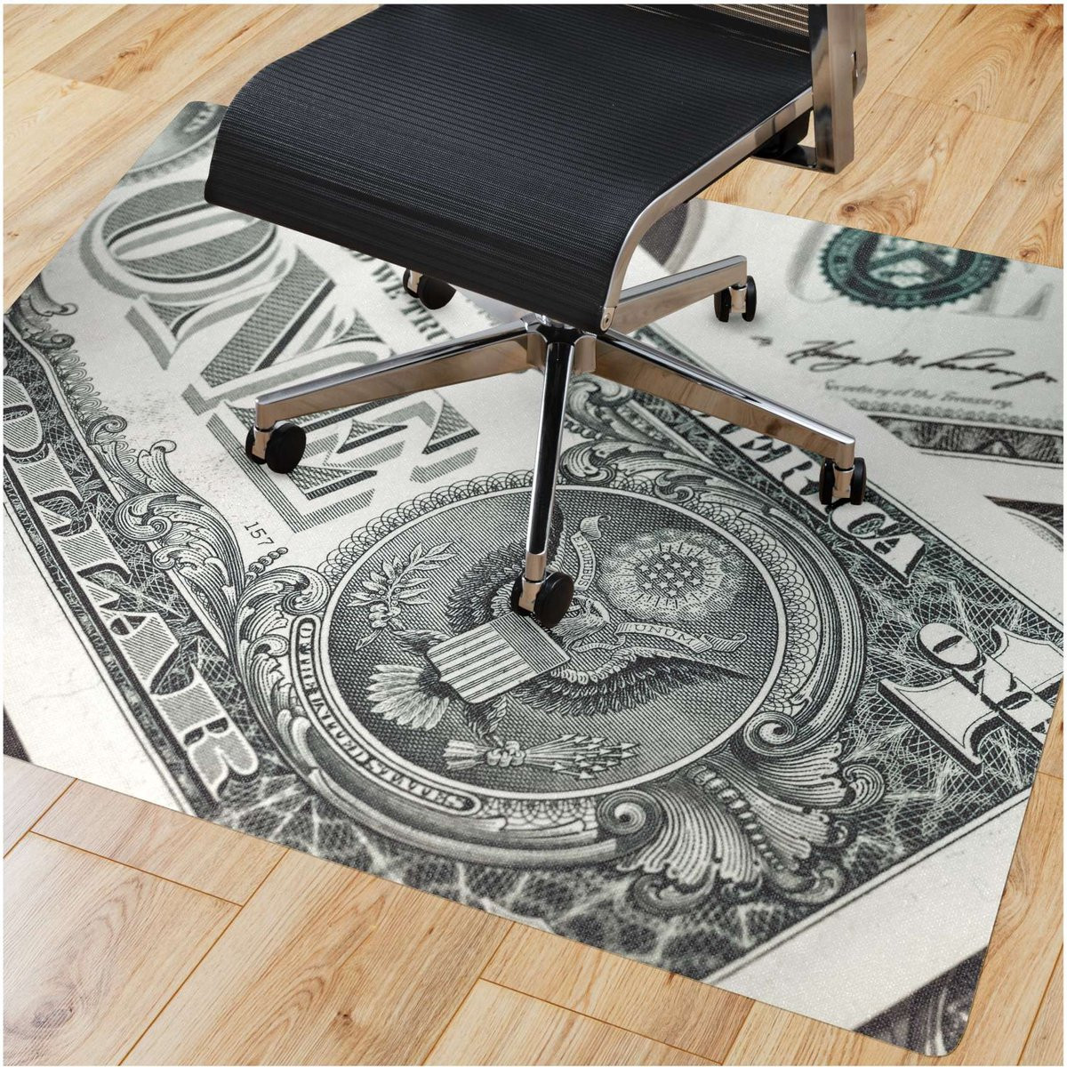 ANRO Dollar Vloerbeschermingsmat voor bureaustoel, 120 x 160 cm