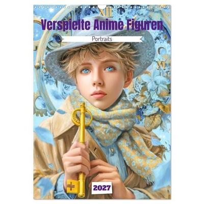 Verspielte Anime Figuren - Portraits (Wandkalender 2027 DIN A3 hoch), CALVENDO Monatskalender