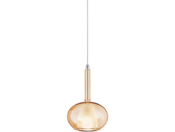 Designer-Pendellampe Giberti Luce Carina Glas amber B: 16 cm, E14
