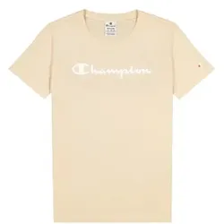 Champion American Classics Crewneck T-shirt W Beige Baumwolle Large Damen